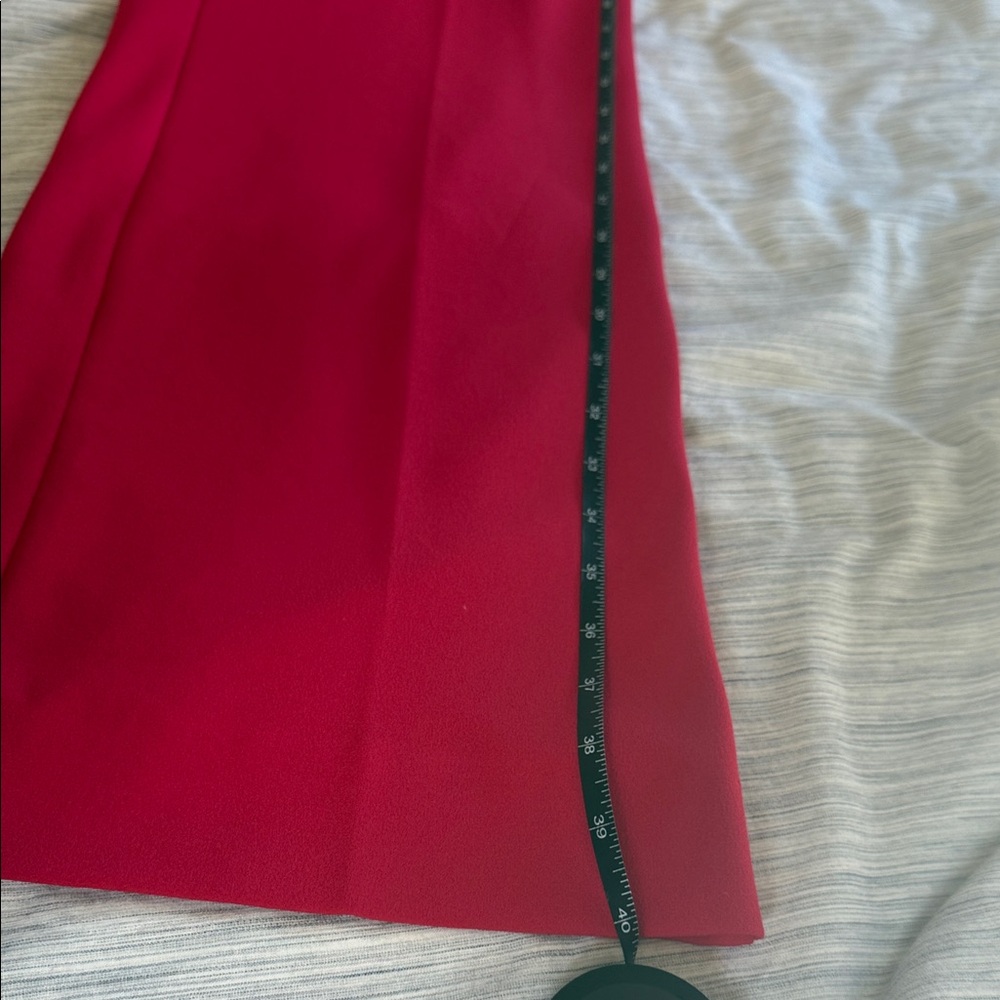 NWOT Express Vibrant Red Wide-Leg Pants with Gold Button Accents (size S) - Picture 6 of 6